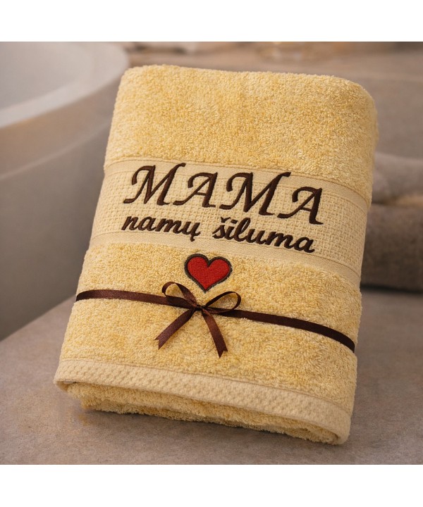 Rankšluostis „Mama – namų šiluma“ – dovana mamai