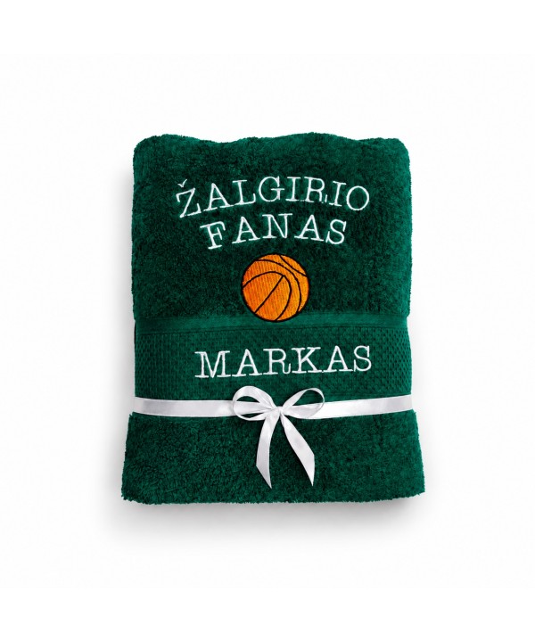 Siuvinėtas rankšluostis Žalgirio fanui su vardu